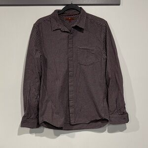 7 For All Mankind Men's Plaid Shirt -Brown